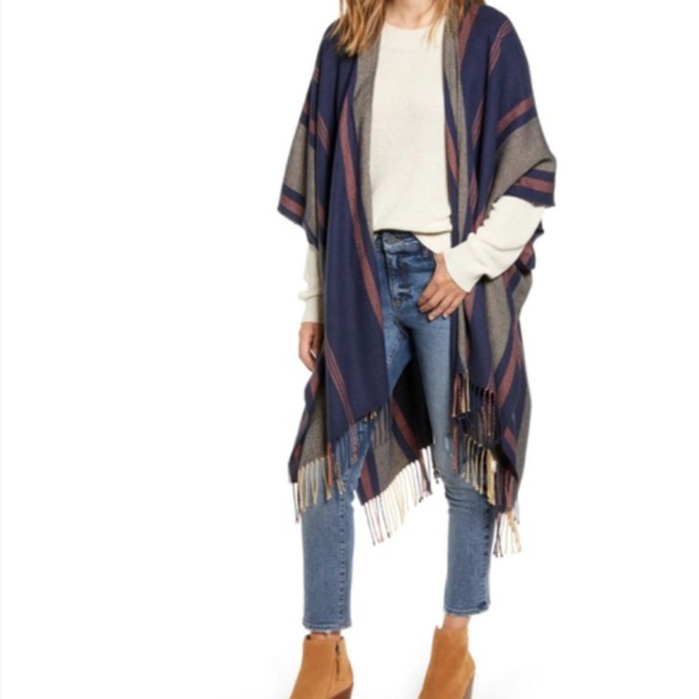 Madewell poncho sweater
